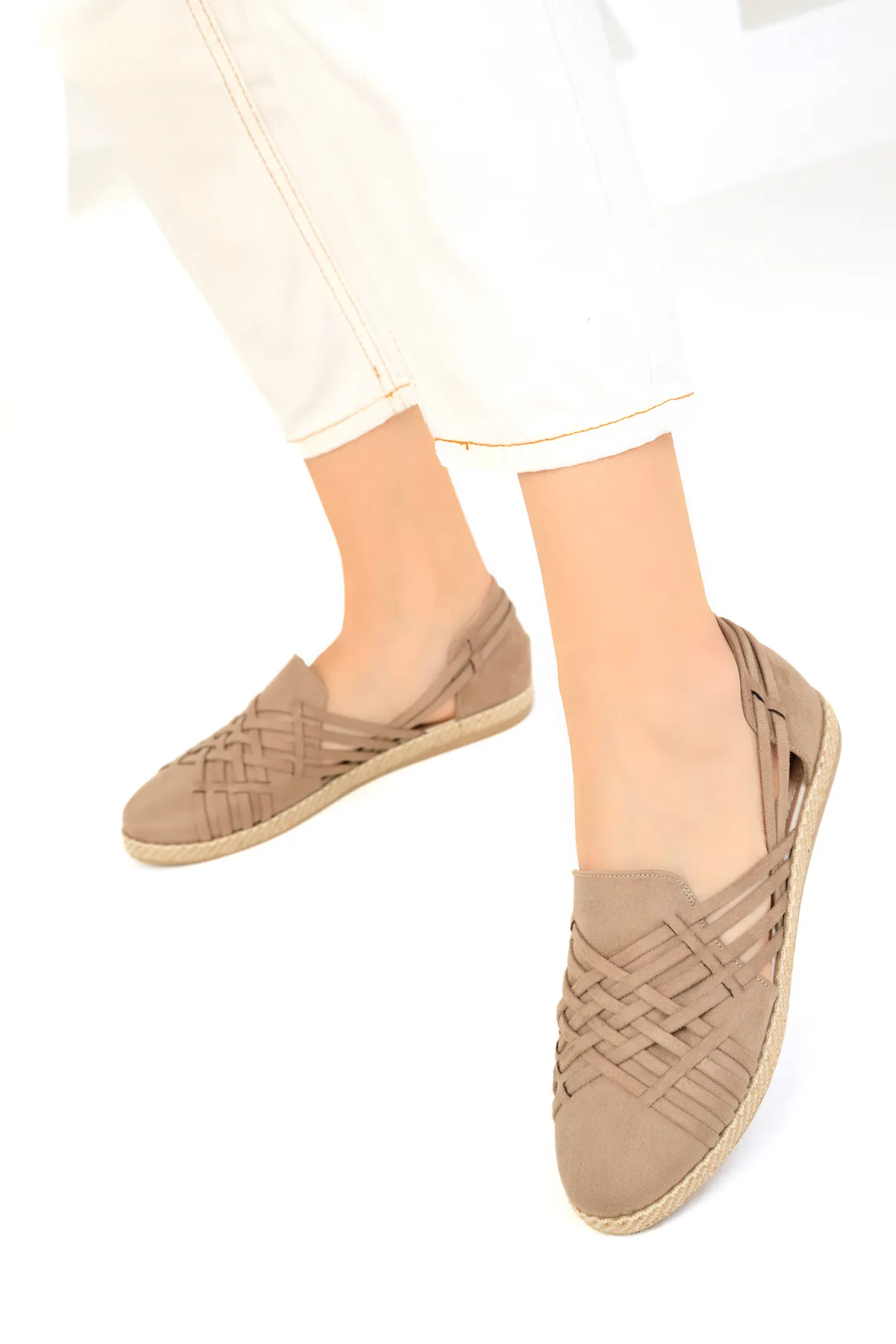 SOHO  Espadrilles aus Nerzwildleder für Damen 14711