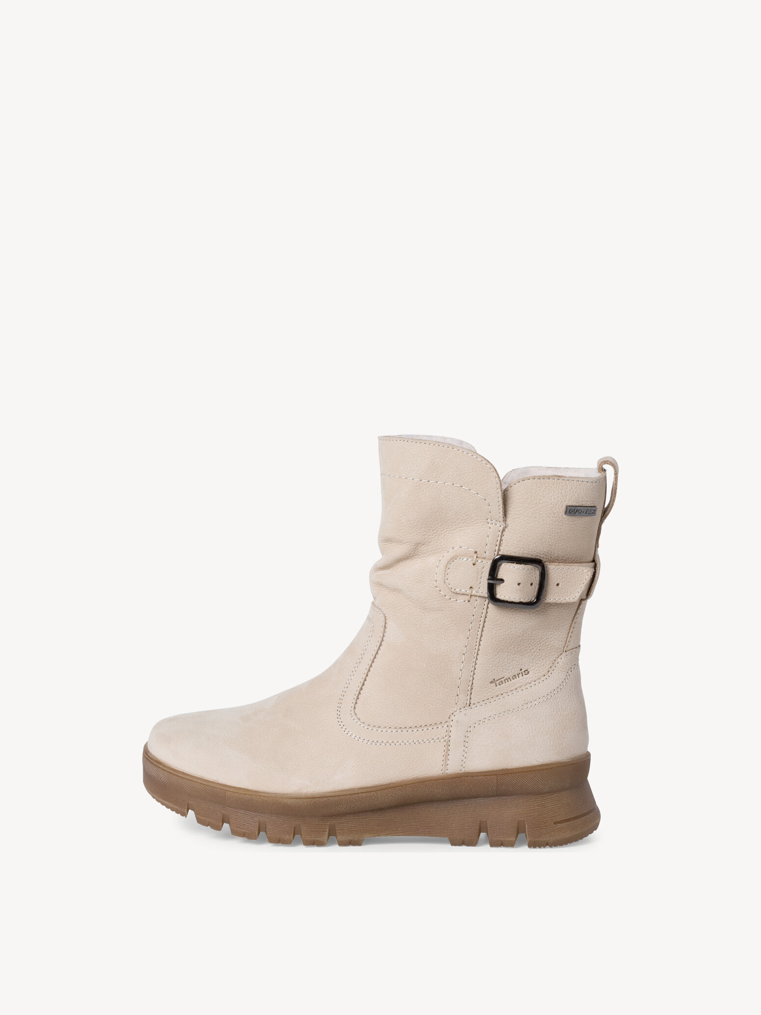 Bottine en cuir - beige