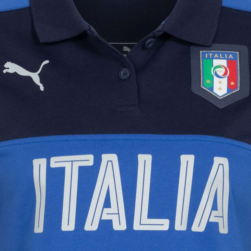 Italien FIGC PUMA Damen Langarm Polo-Shirt 750534-05