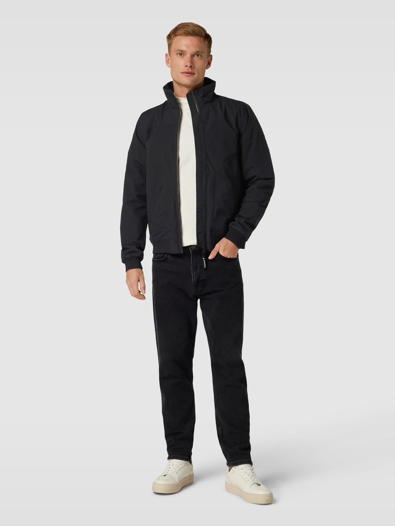 Jacke mit elastischen Abschlüssen Modell 'ALIVN' in schwarz