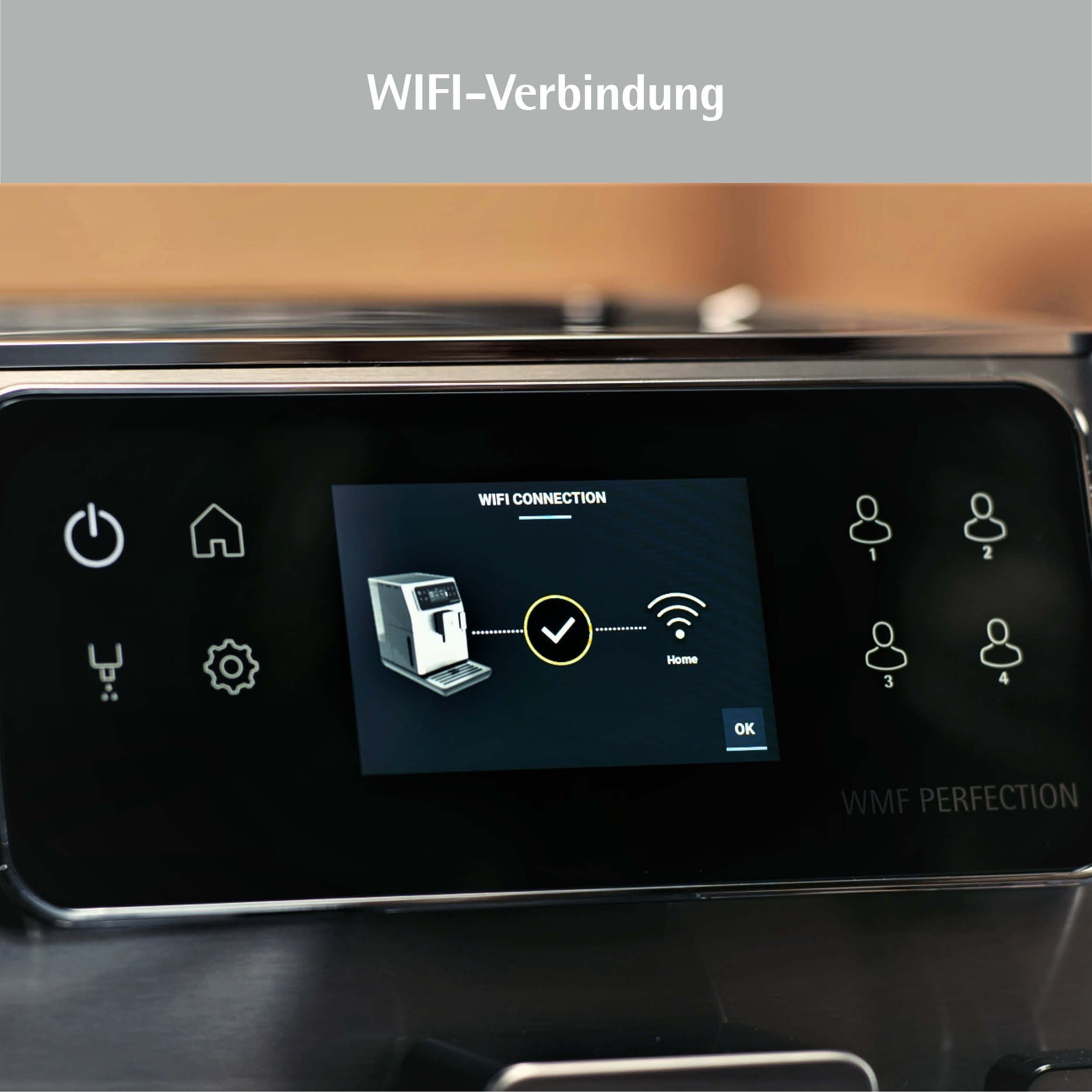 WMF Kaffeevollautomat Perfection 680, (41 x 25 x 37,1 cm, 15 bar, 1550 W) inkl. 0,6l Milchbehälter