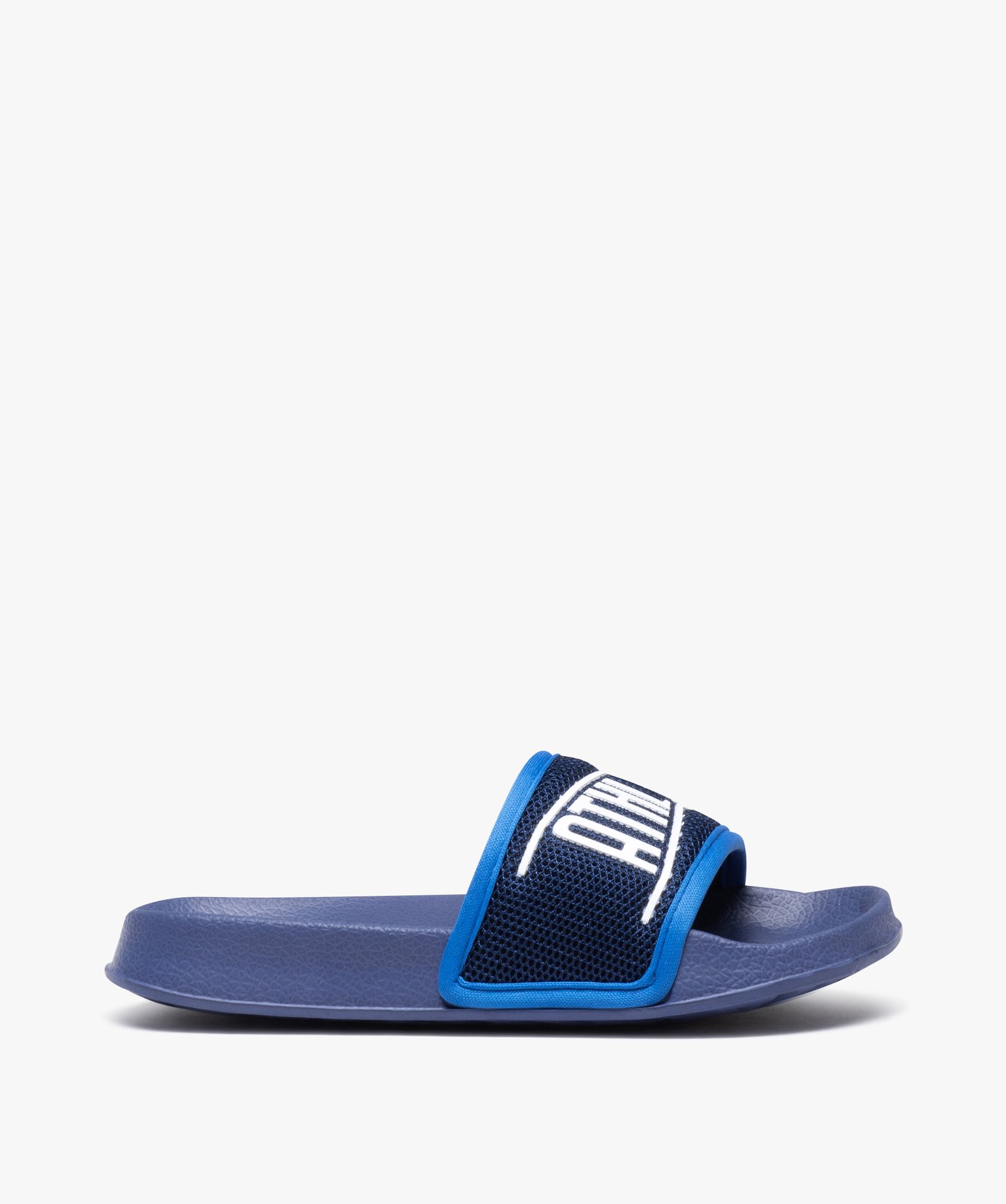 Mules de piscine Garçon extra-légères avec bandeau en mes... bleu | GEMO