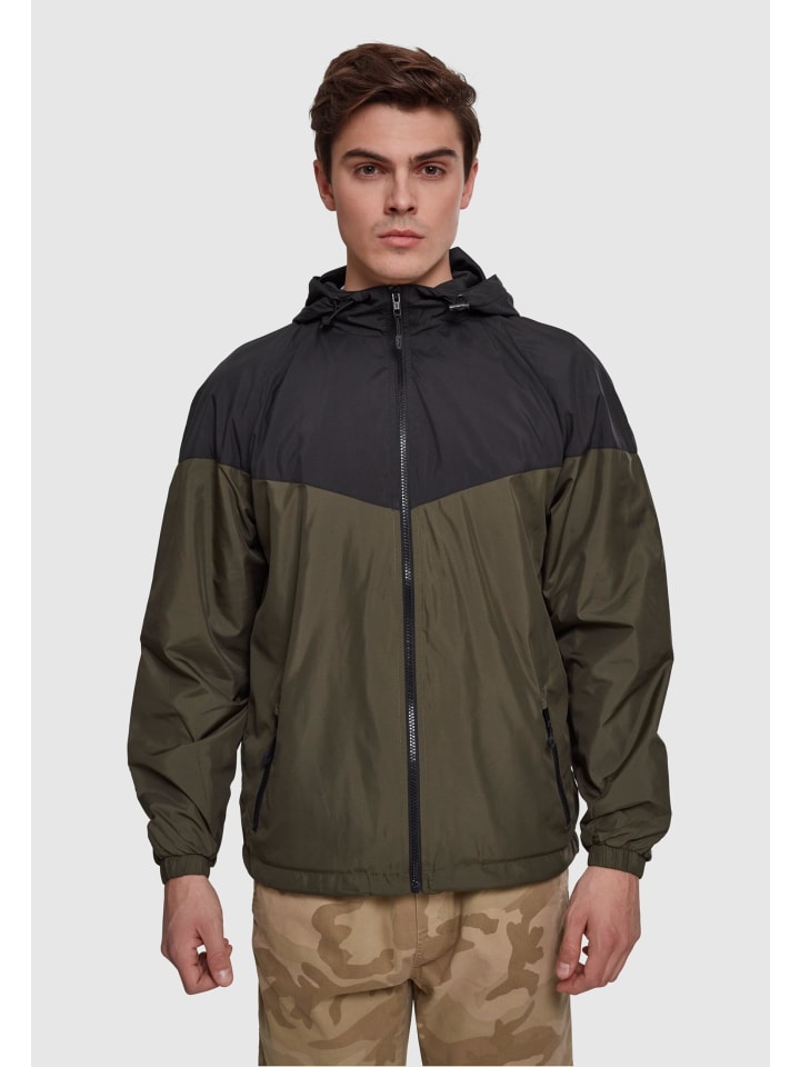 Urban Classics Urban Classics Windbreaker in blk/darkolive günstig kaufen