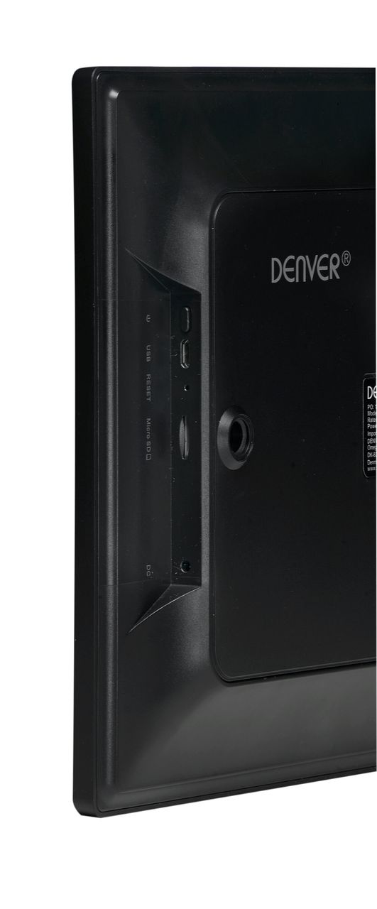 Denver PFF-710Black Frameo 7 Zoll Digitaler Bilderrahmen Schwarz WiFi microSD 8GB Flash
