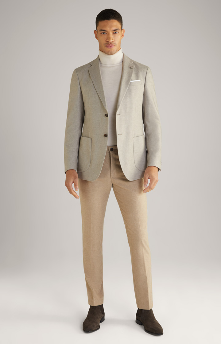 Flanell-Sakko Four in Beige meliert