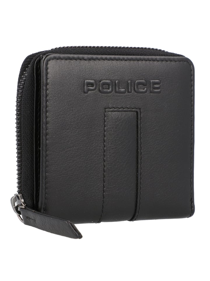 Police PT389-10368 Geldbörse Leder 12 cm in black günstig kaufen onesize