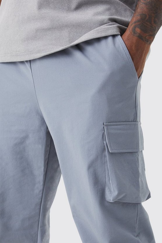 Plus elastische leichte Stretch Skinny Cargo-Hose