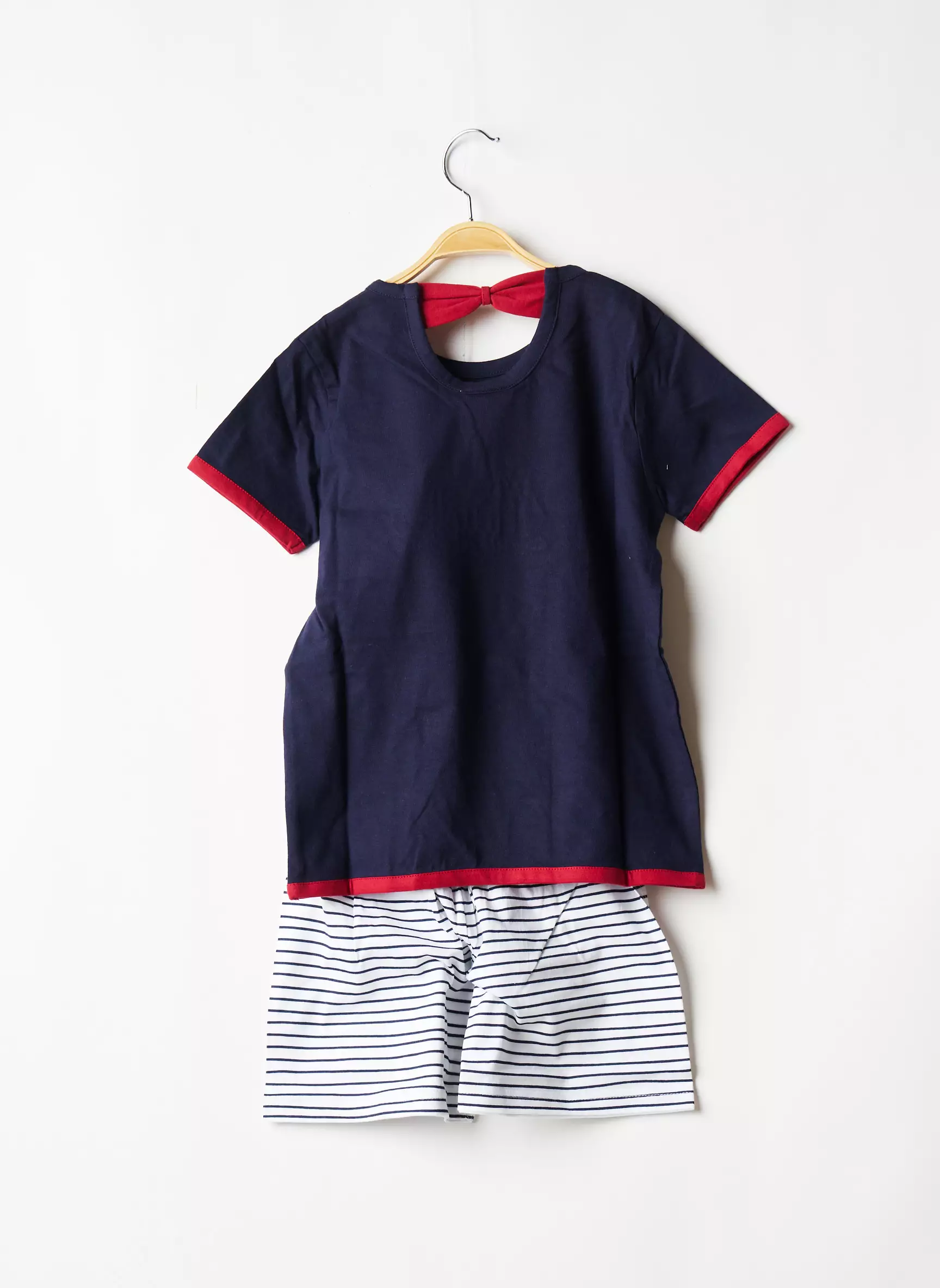 Rose Pomme Pyjashorts Enfant couleur bleu