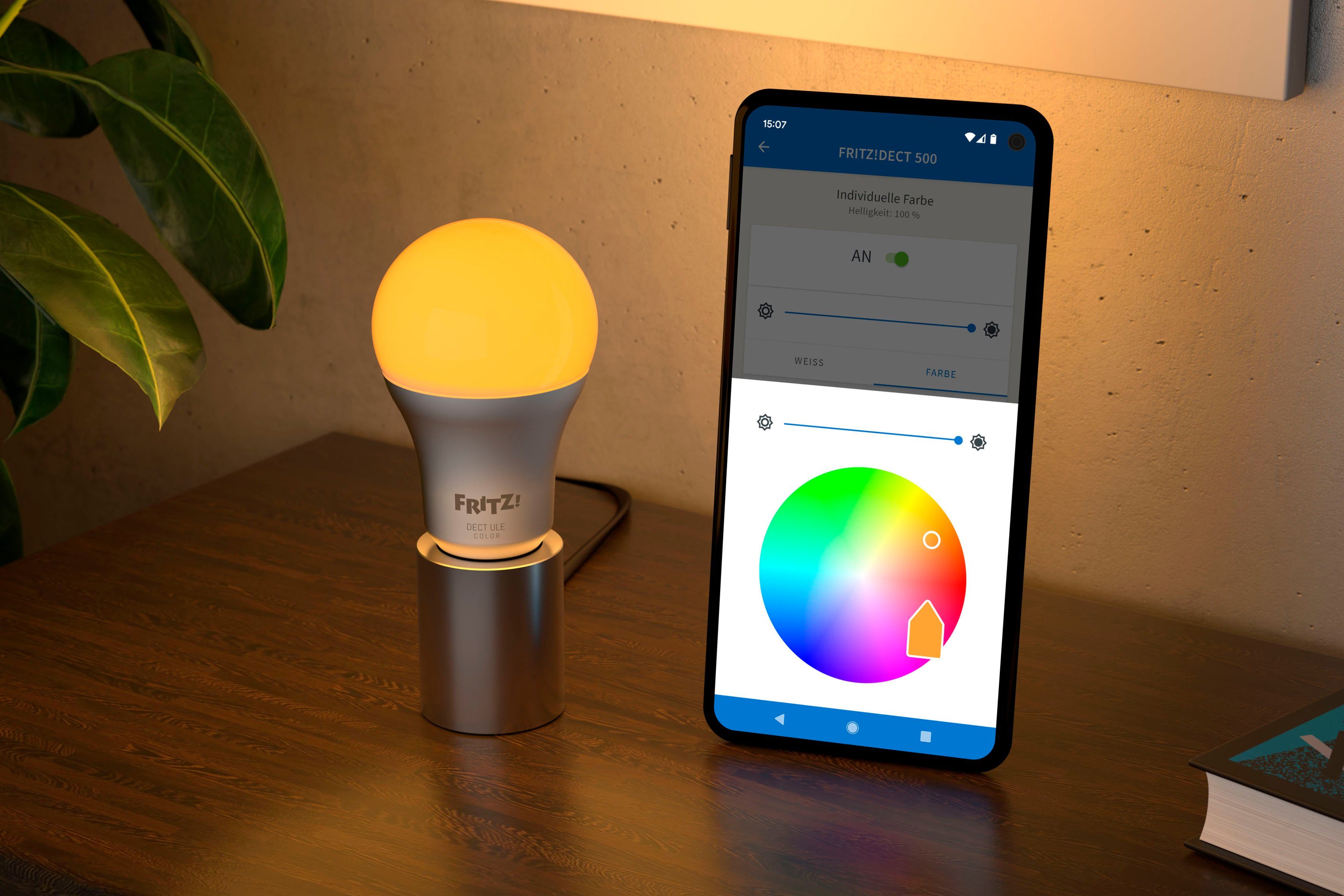AVM LED-Leuchtmittel FRITZ!DECT 500, E27, 1 St., Farbwechsler