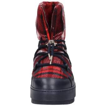 Tommy Hilfiger Tartan Snowboot in blau