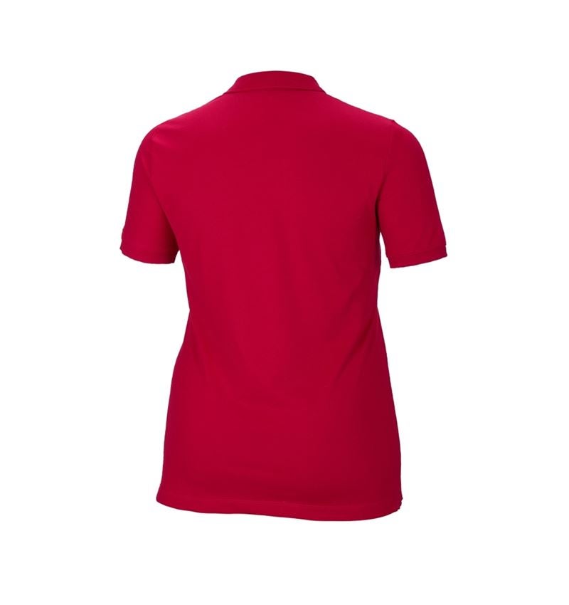 e.s. Piqué-Polo cotton stretch, Damen, plus fit