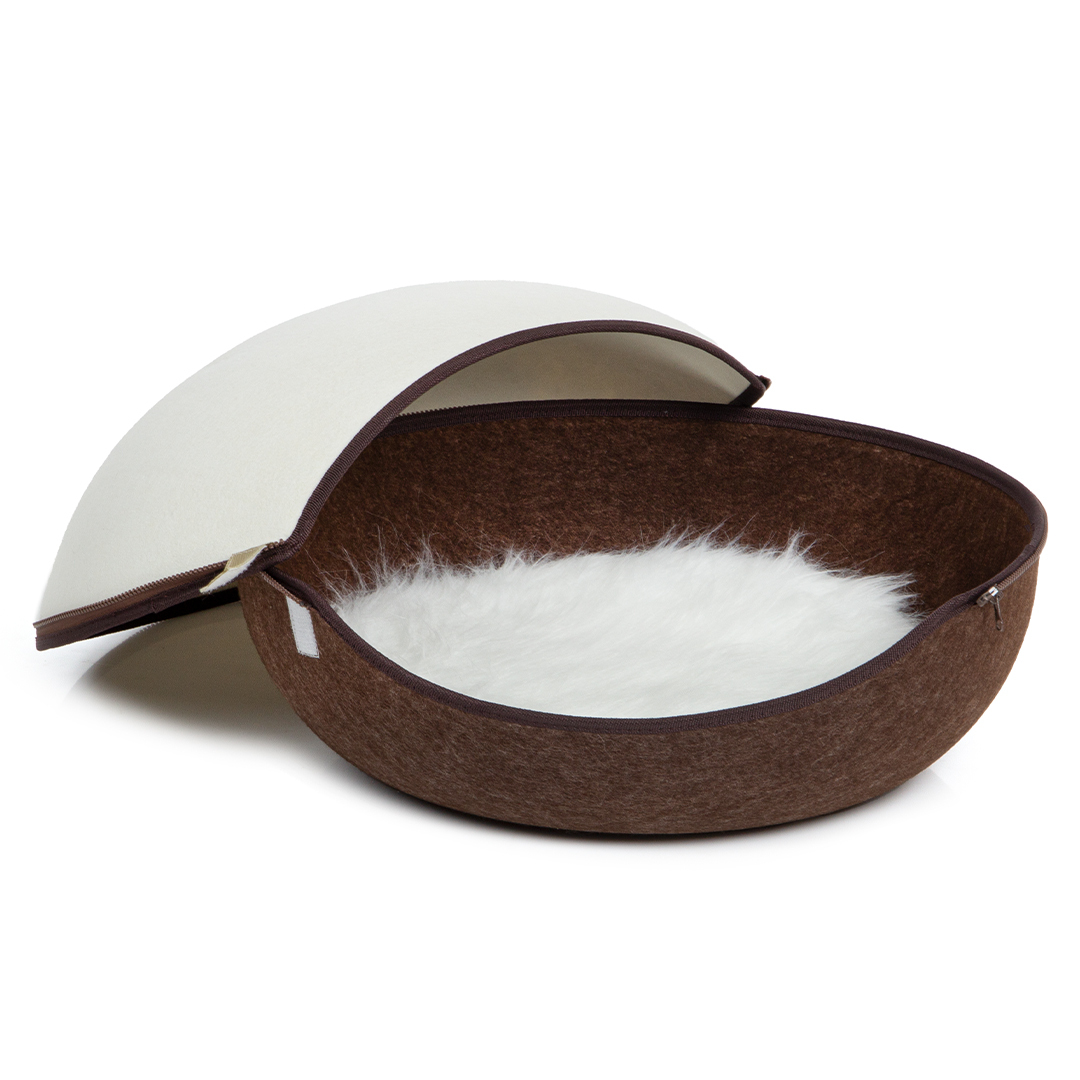 Canadian Cat Company Katzenbetten & Katzensofas Canadian Cat Company Filz Katzennest braun/ beige
