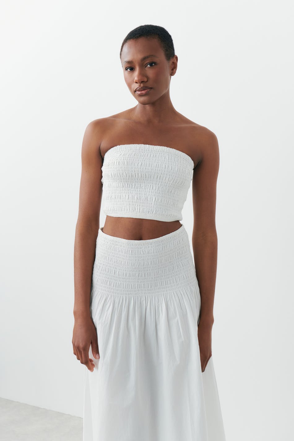 Smock tube top