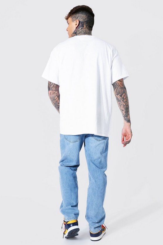 Oversize T-Shirt mit Nirvana Face Print
