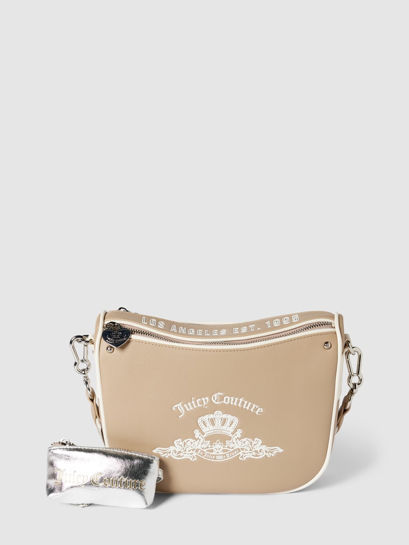 Crossbody Bag mit Label-Detail Modell 'HEATHER' in sand