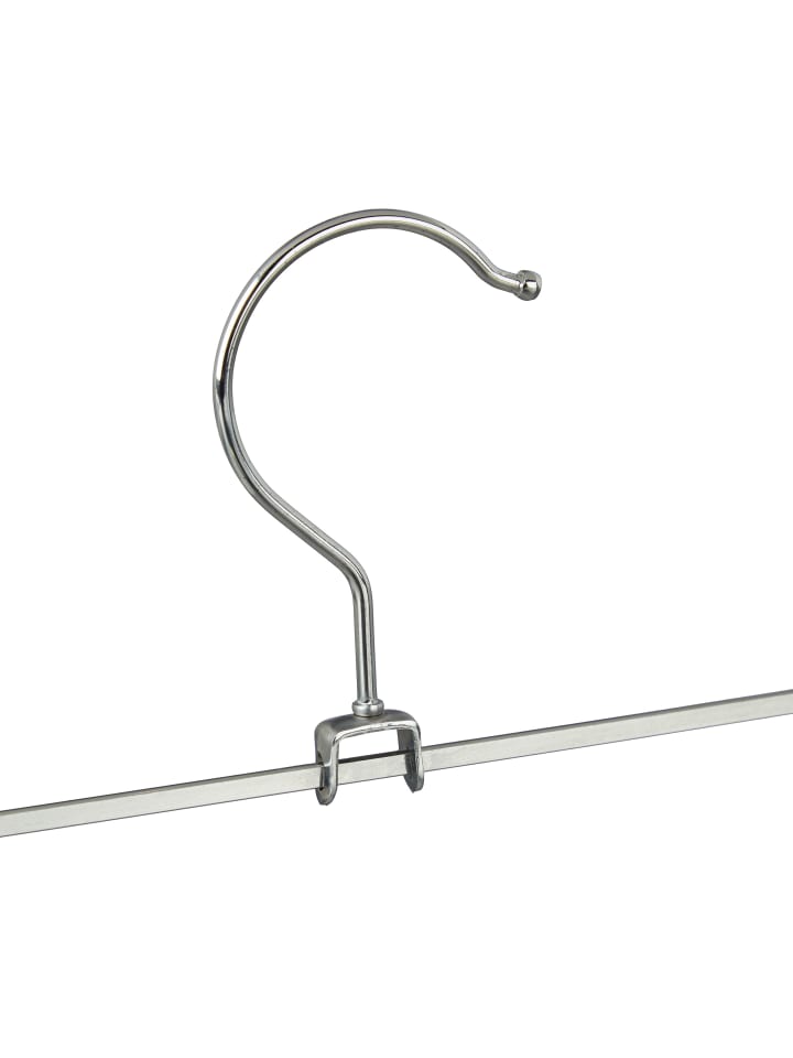 relaxdays 20er Hosenbügel Set in Silber/Schwarz günstig kaufen onesize