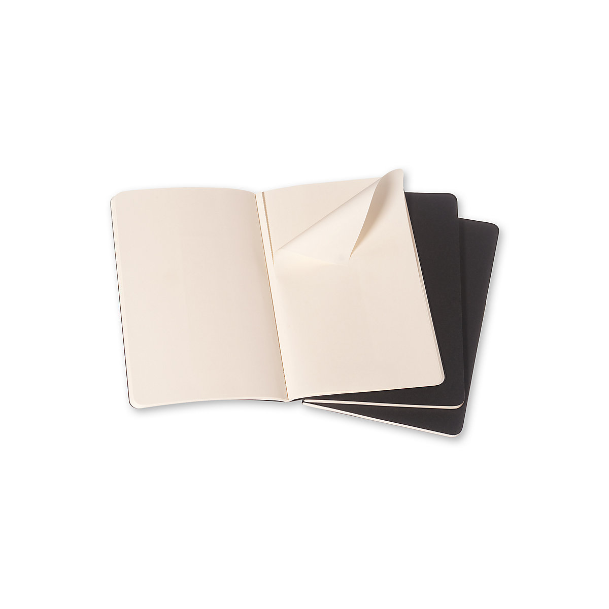 Notizbücher Cahier- L/A5- 3er Set- Blanko Notizbücher