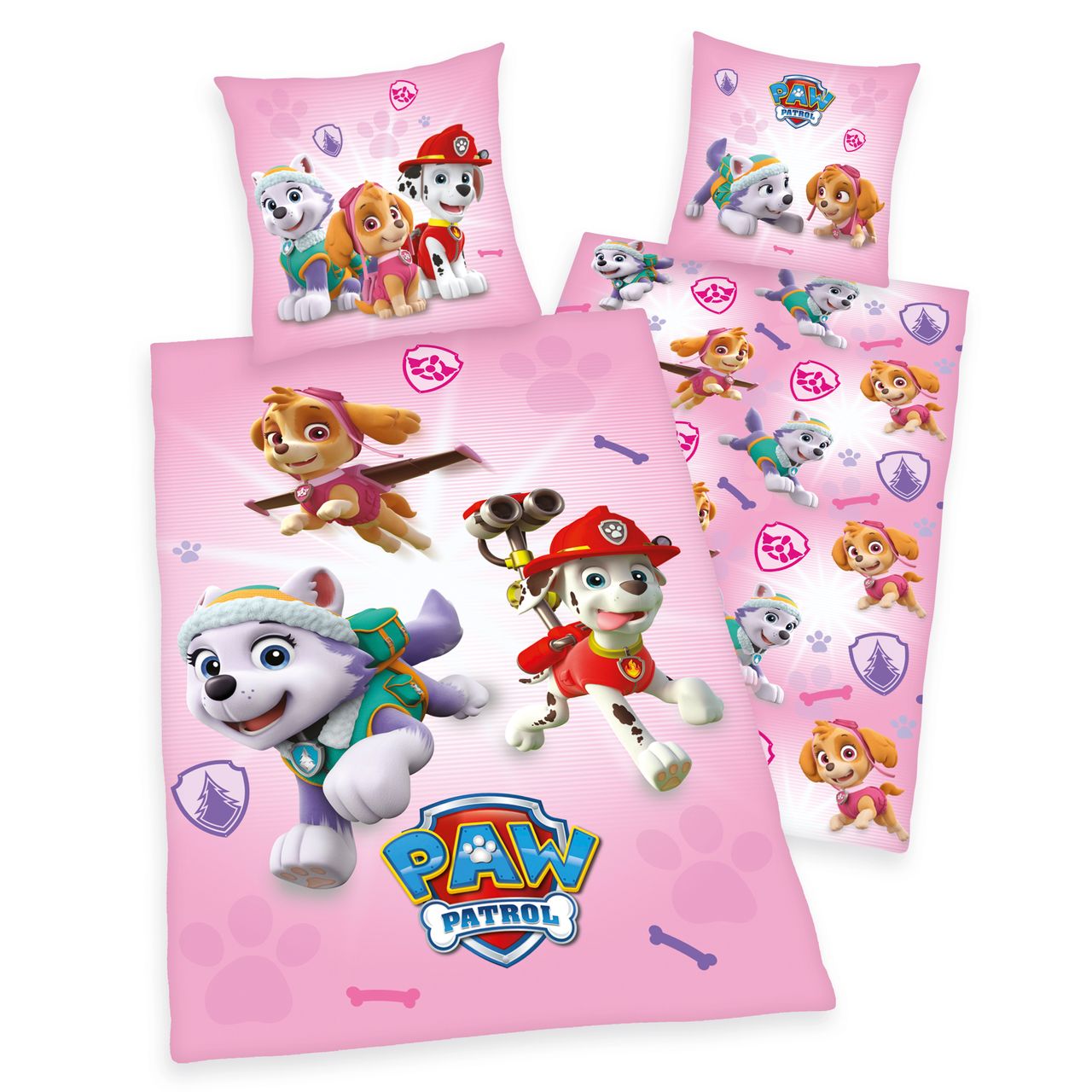 Herding Paw Patrol Bettwäsche, Größe: 135 x 200 cm