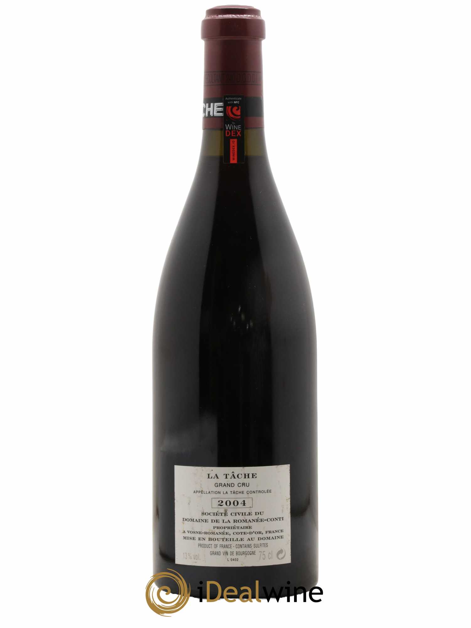 La Tâche Grand Cru Domaine de la Romanée-Conti  2004 - Lot de 1 Bouteille