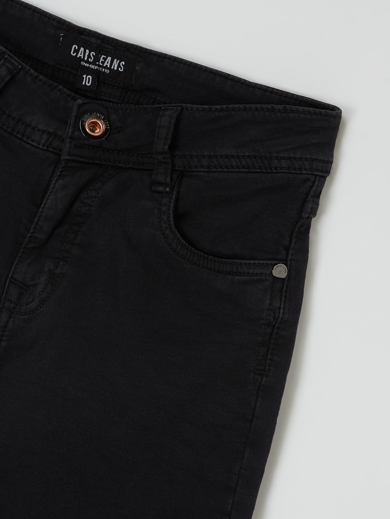 Regular Fit Jeans mit Stretch-Anteil Modell 'Prinze ' in schwarz