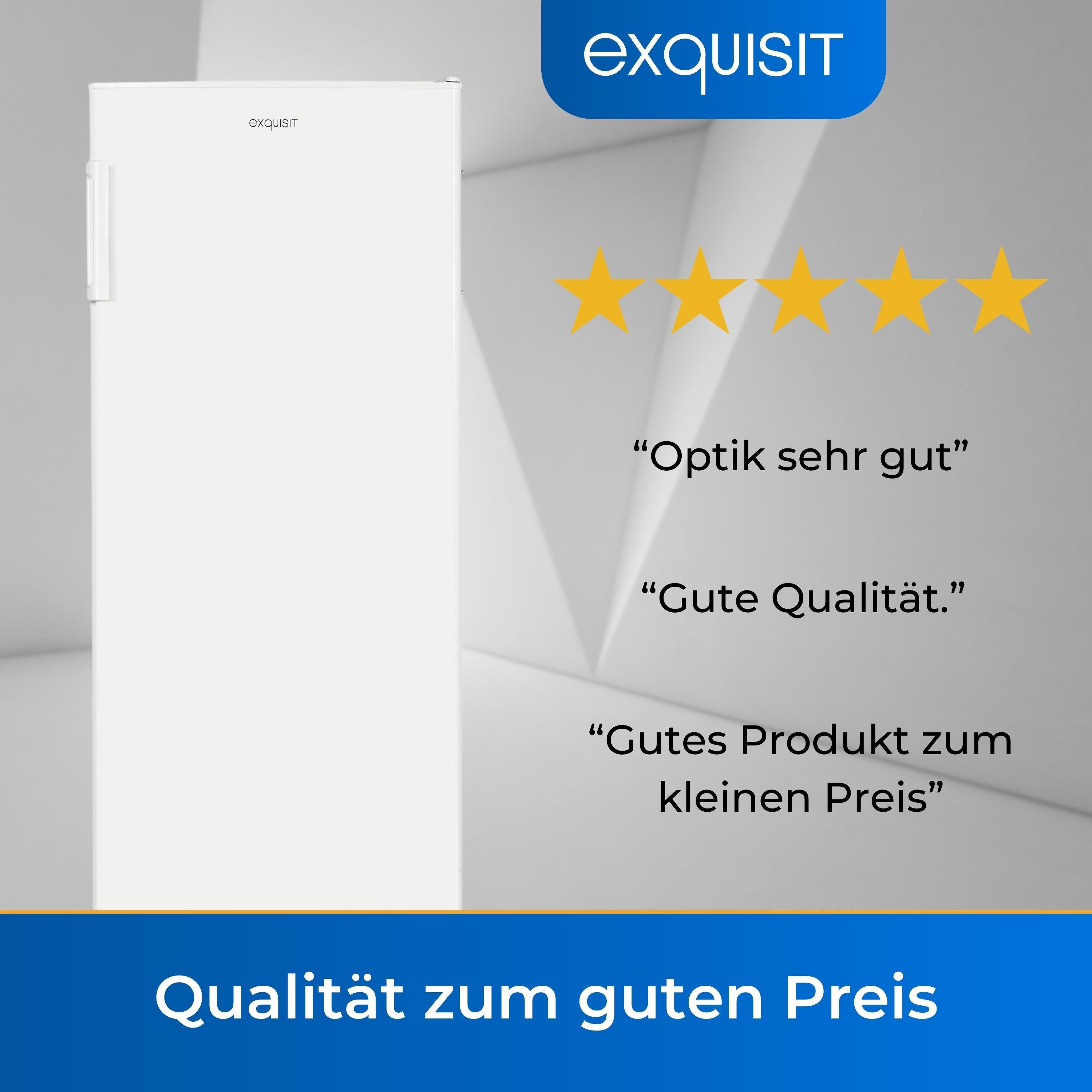 exquisit Vollraumkühlschrank KS5320-V-H-040E, 142.6 cm hoch, 54.4 cm breit