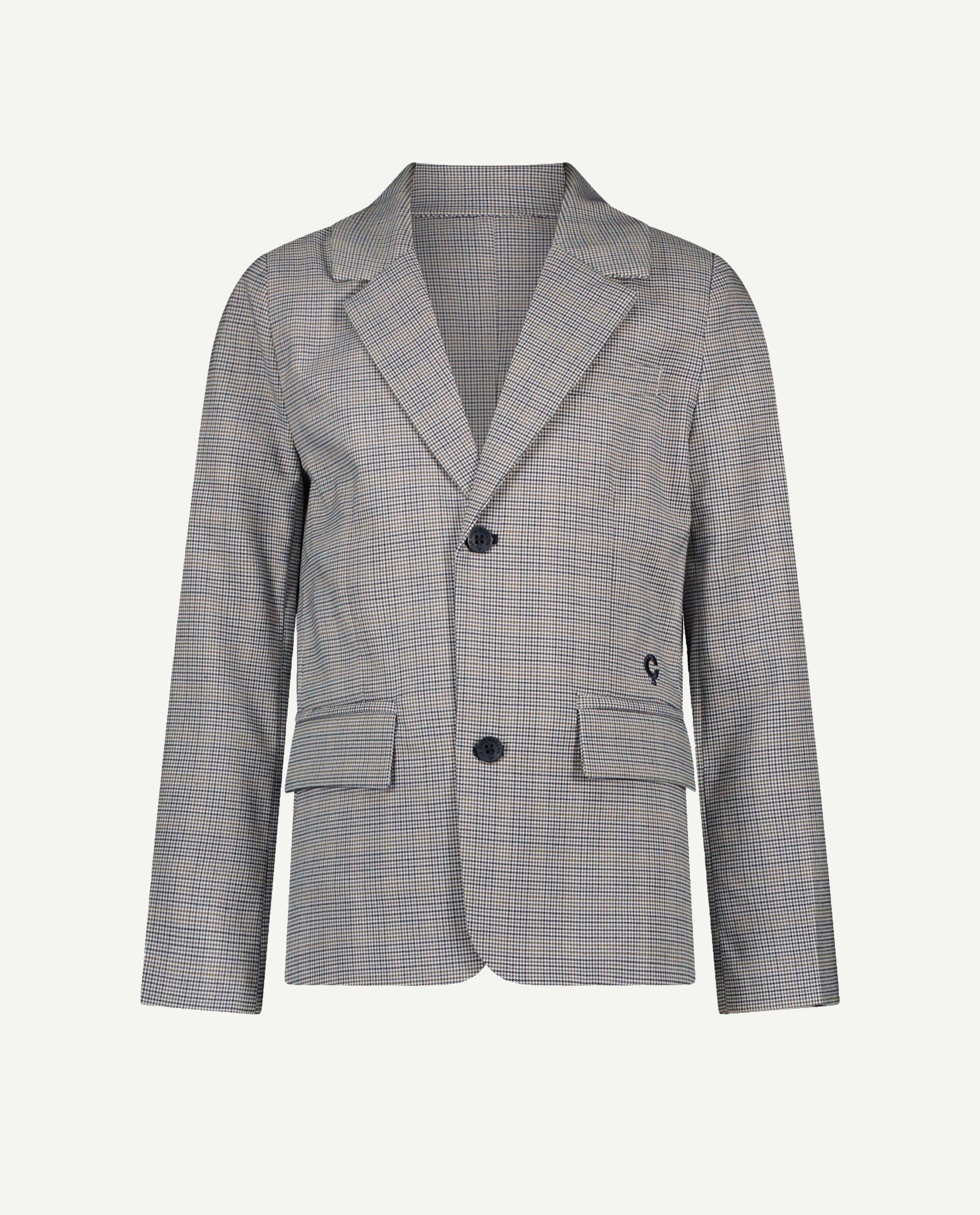 Vesta Le Chic cu model pied-de-poule, bej petrecere