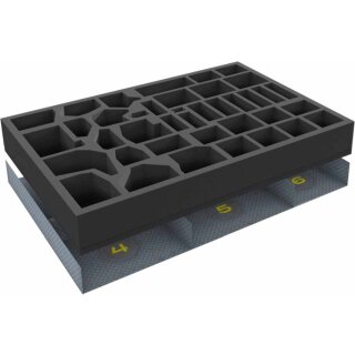 Feldherr Schaumstoff-Set und Spielmaterial-Einsatz für die Space Hulk Brettspielbox