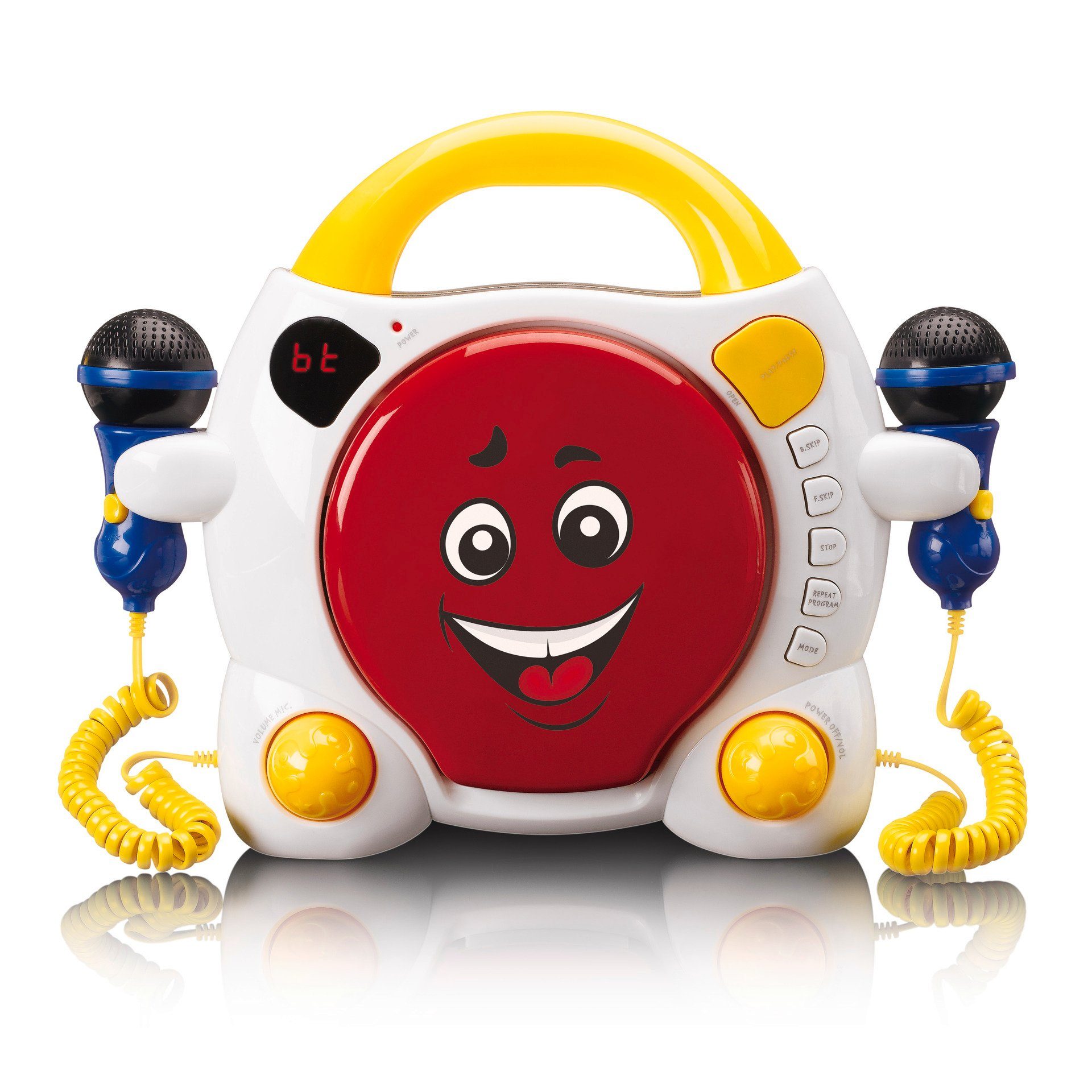 Lenco KCD-011KIDS Tragbarer Kinder Karaoke CD-Player mit Bluetooth CD-Player (Bluetooth)