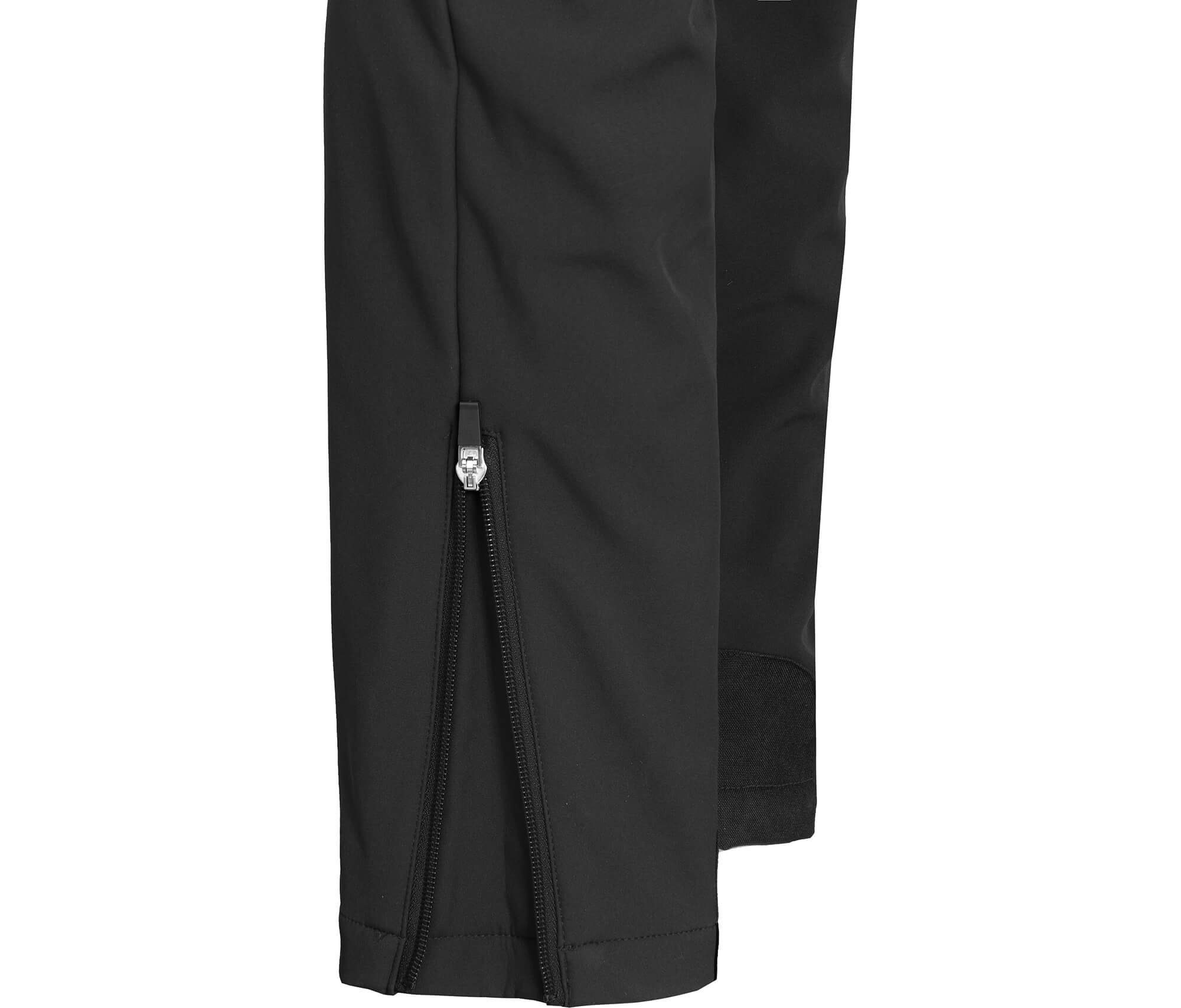 Bergson Outdoorhose BRYNE Damen Winter Softshellhose, mit warmem Innenfleece und voll elastischem Gesäßeinsatz, Normalgrößen, schwarz