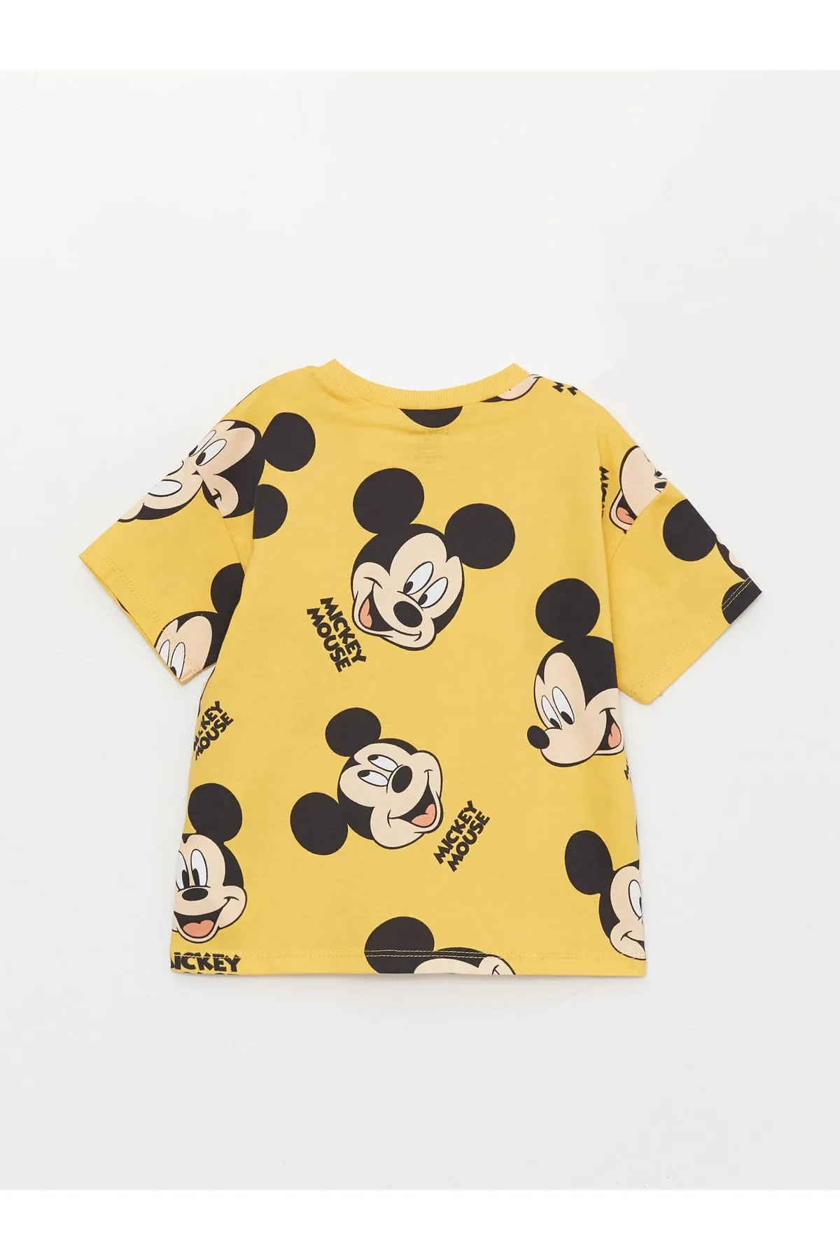 LC Waikiki  Kurzarm-T-Shirt für Babys mit Rundhalsausschnitt und Micky-Maus-Aufdruck