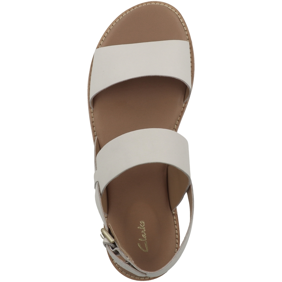 Clarks Karsea Strap Sandale weiss