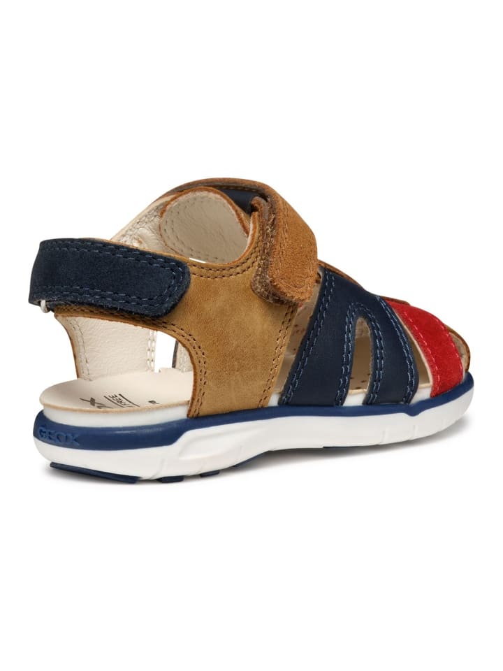 Geox Sandalen in Braun/Rot günstig kaufen