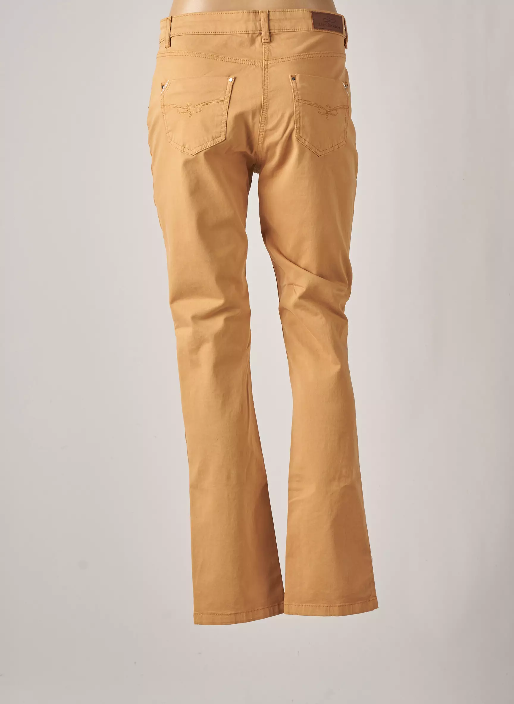 Julie Guerlande Pantalons Droits Femme couleur beige