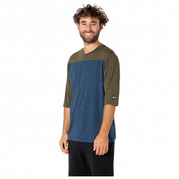 super.natural - Contrast 3/4 - Merinoshirt