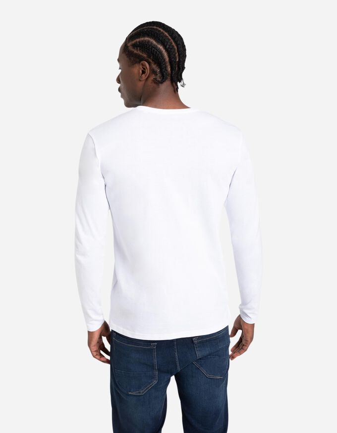 Langarmshirt - Rundhals-Ausschnitt