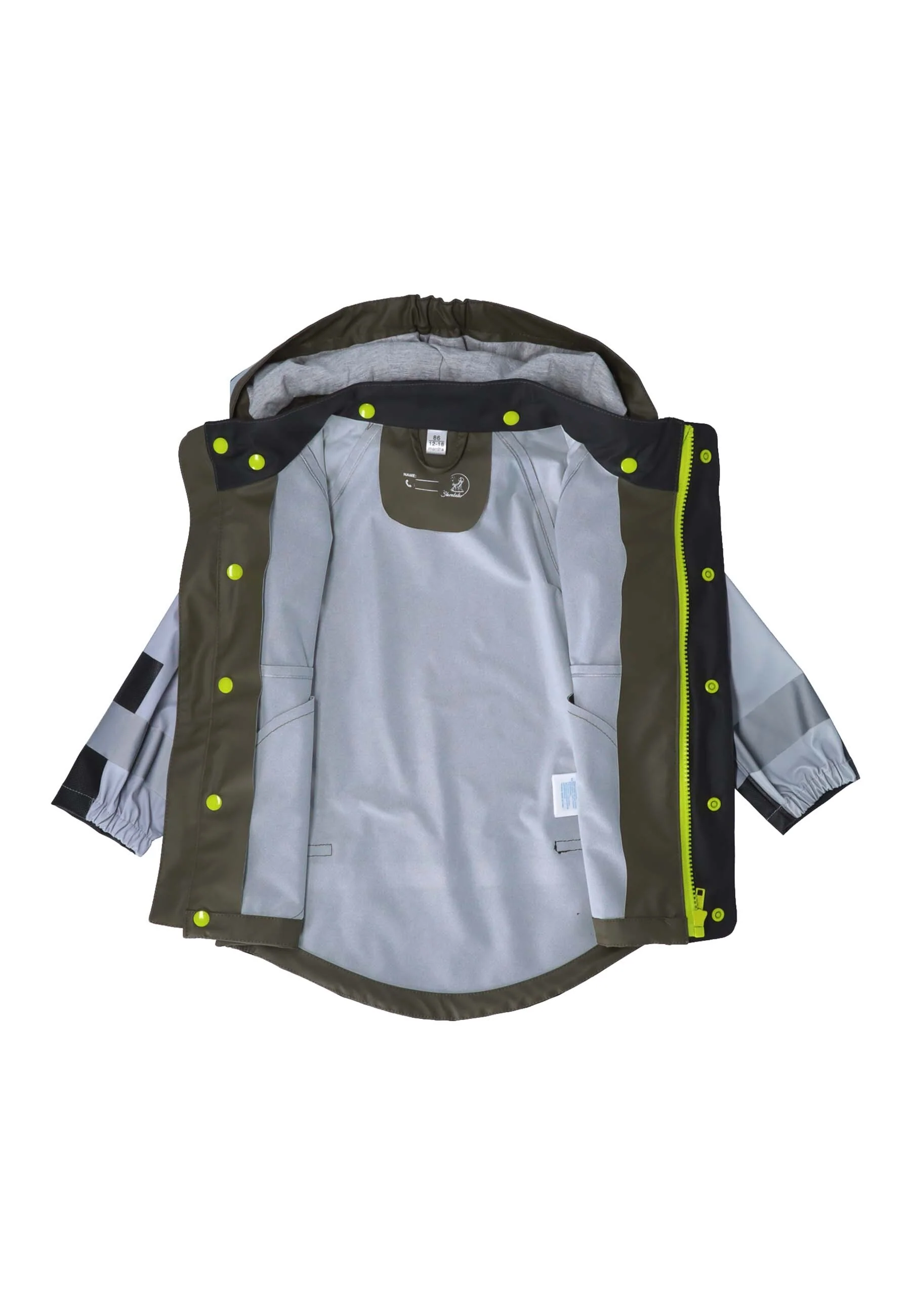 Funktions-Regenjacke mit Reflektoren, wasserdicht