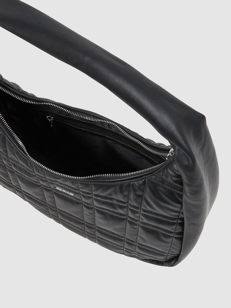 Hobo Bag in Leder-Optik in schwarz