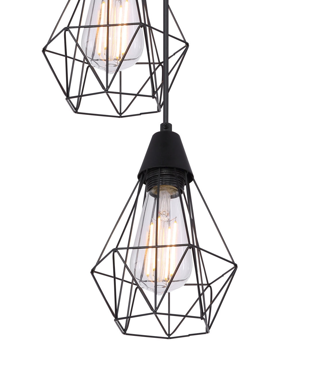 Globo Lighting - ISABELLA - Hängeleuchte Metall schwarz matt, 3x E27