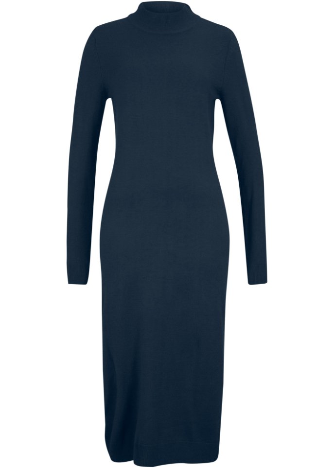Strickkleid mit Stehkragen