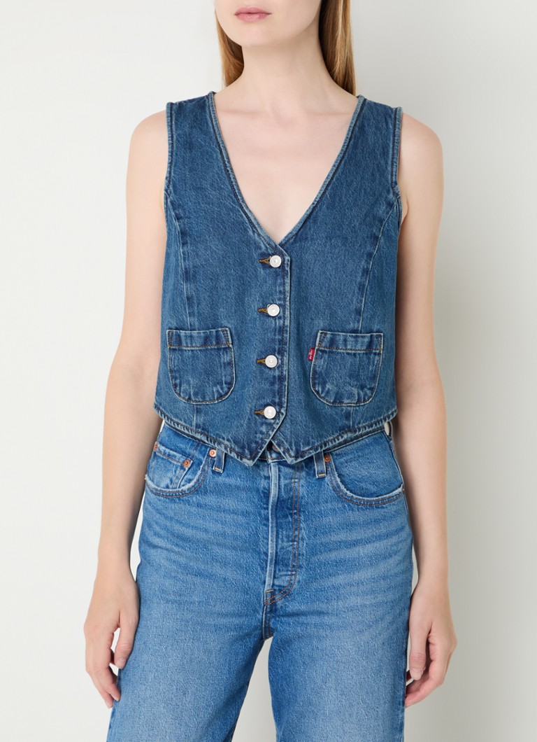 Vestă din denim Levi's cu buzunare aplicate