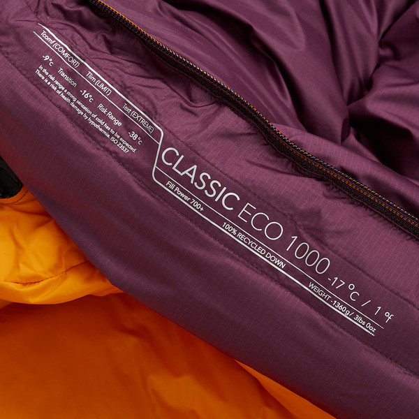 CLASSIC ECO 1000 WMNS REGULAR Damen - Daunenschlafsack