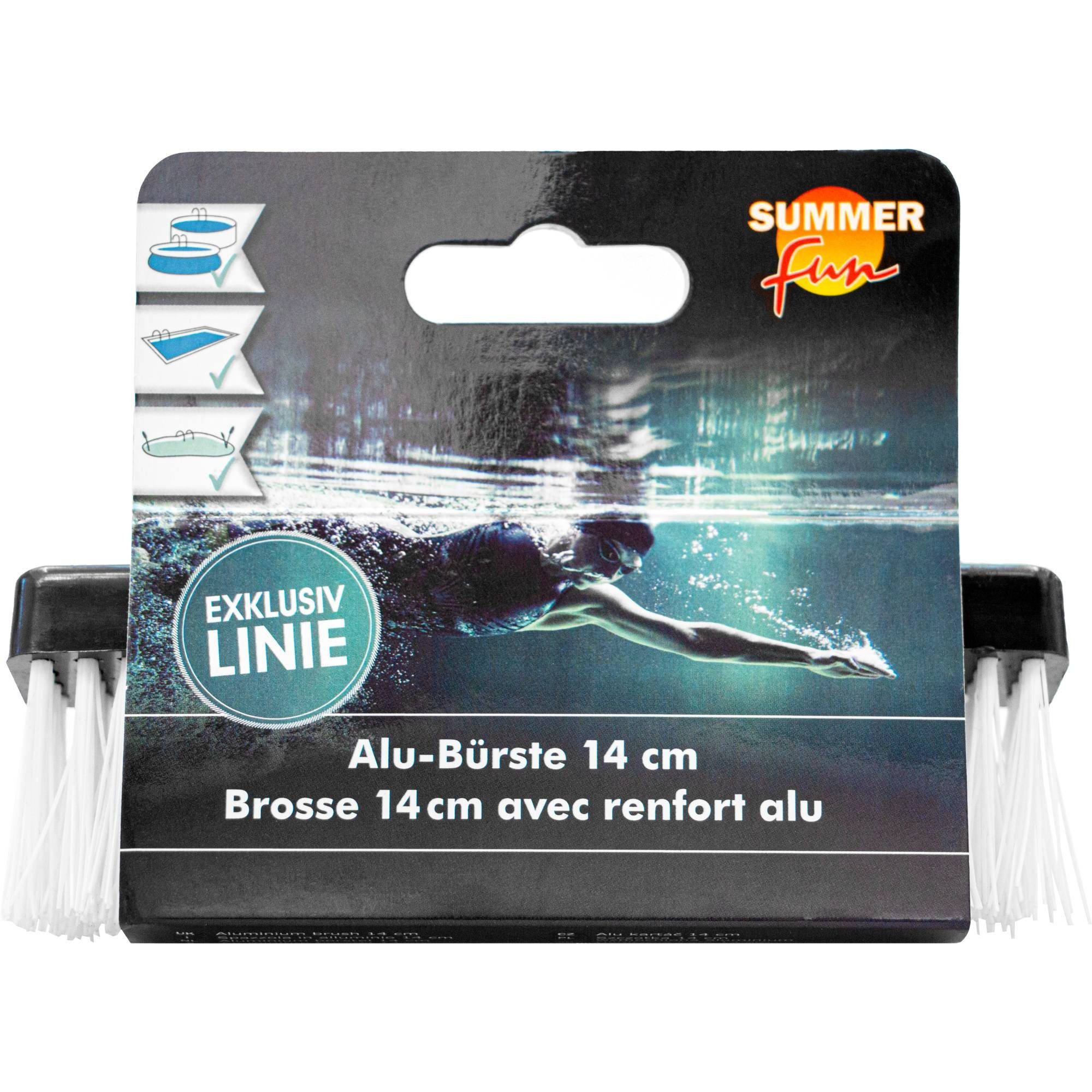 SUMMER FUN Poolbürste Exklusiv Summer Fun Bodenbürste 14 cm, Boden, Wand