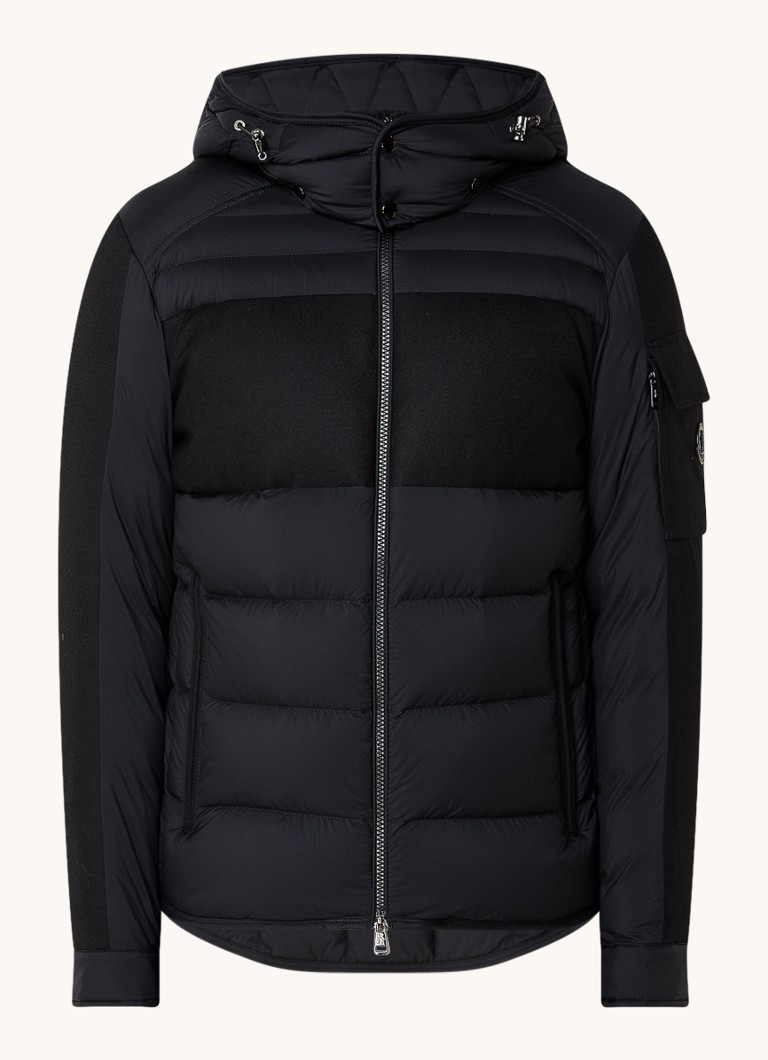 Jachetă Moncler Barbustel cu puf și glugă detașabilă