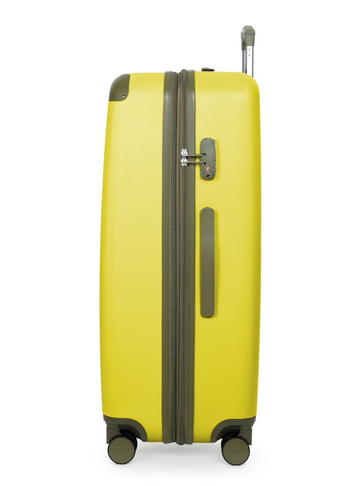 Hauptstadtkoffer Spree - Großer Koffer erweiterbar XL Trolley Aufgabegepäck, TSA, in Lemon günstig kaufen L