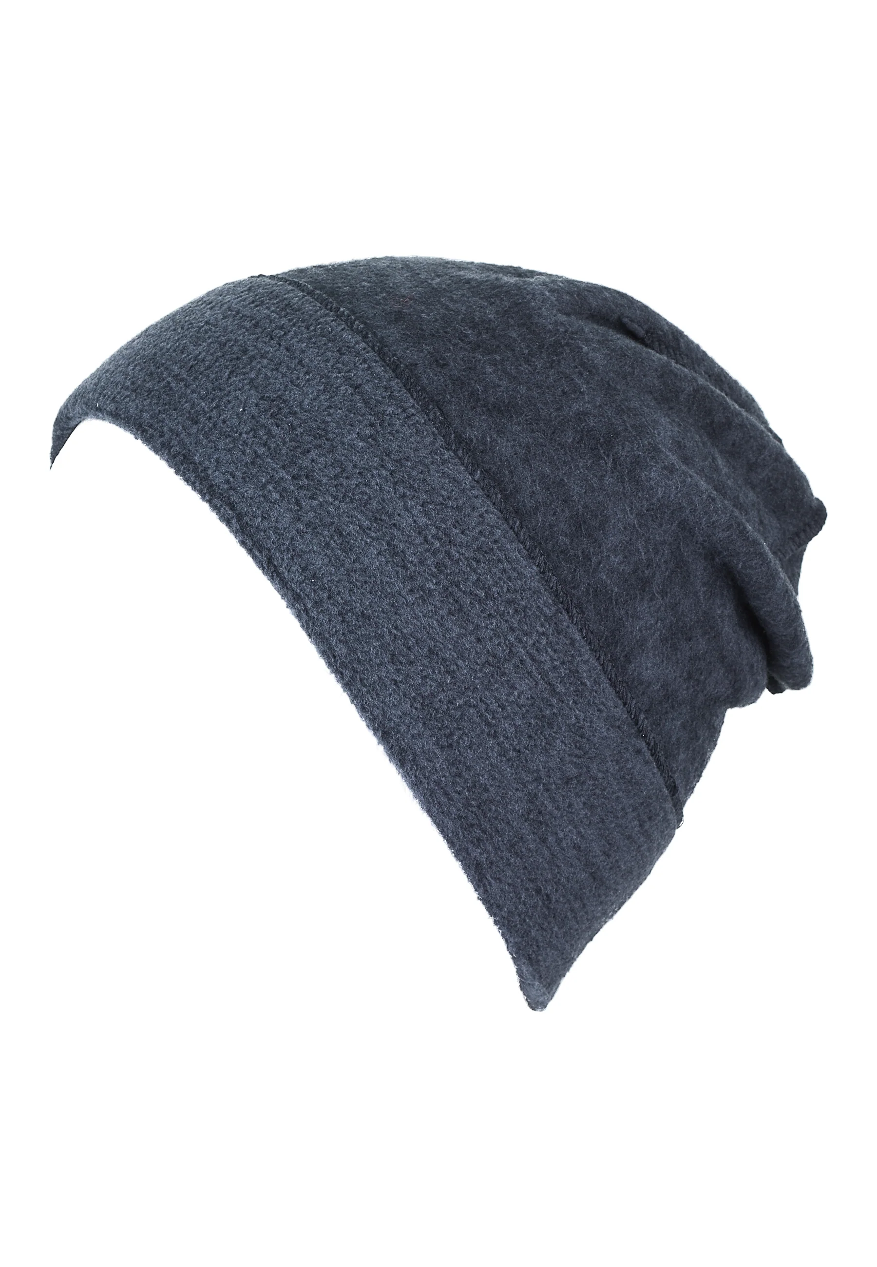 Slouch-Beanie aus Microfleece melange (recycelt)