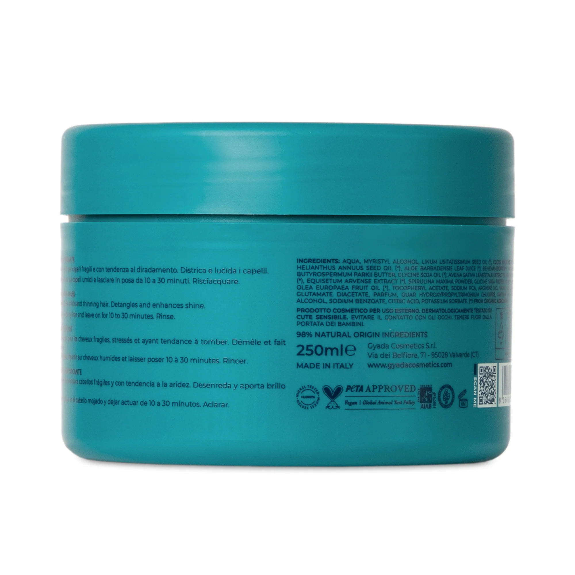 Spirulina Strengthening Pack - Pre-Shampoo, Strengthening Hair Mask