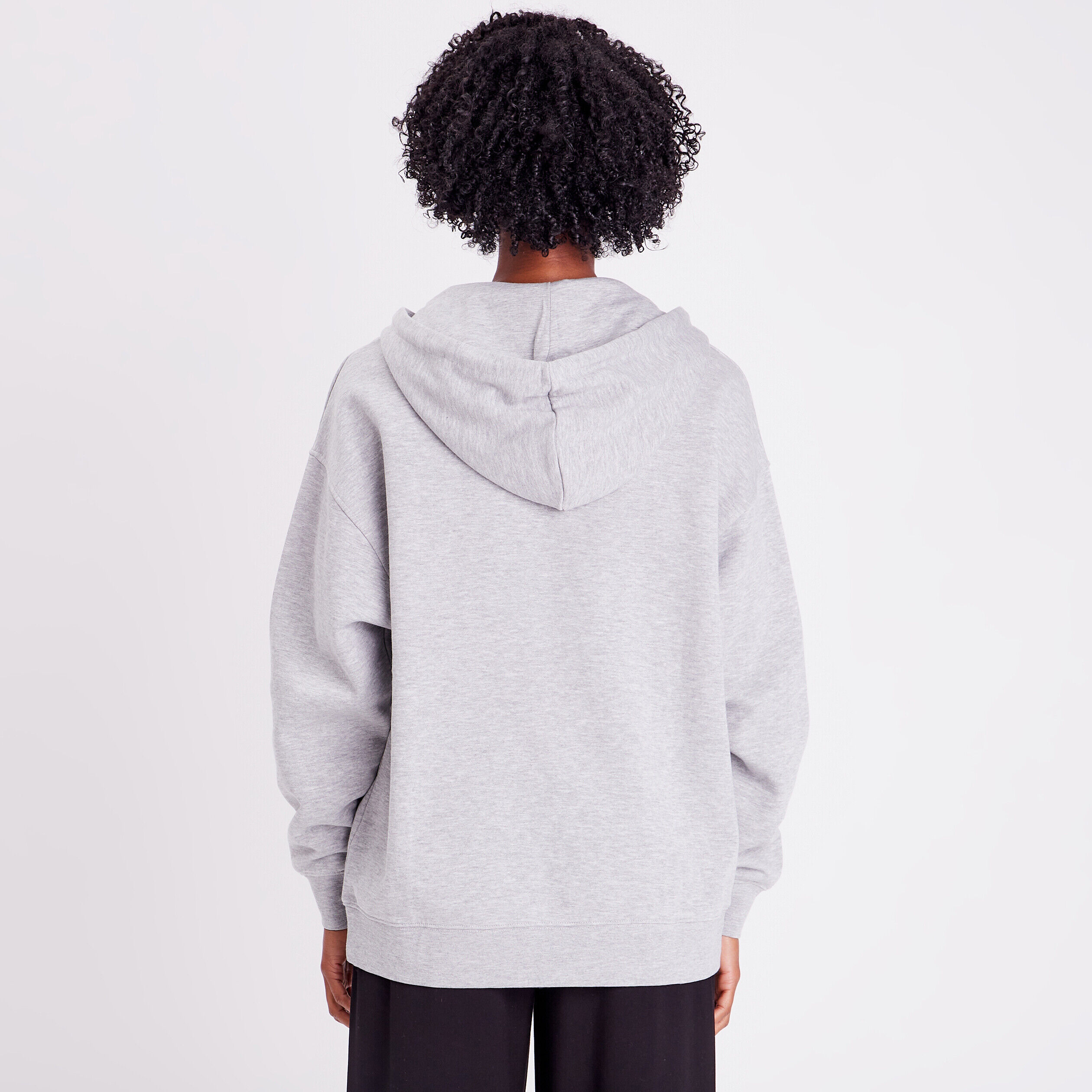 Sweat oversize à capuche gris clair femme | Cache Cache
