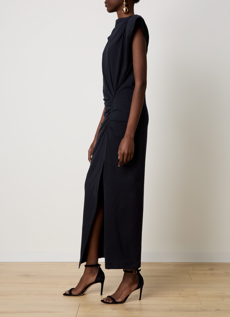 Isabel Marant Nadela midi dress with pleat detail and slit