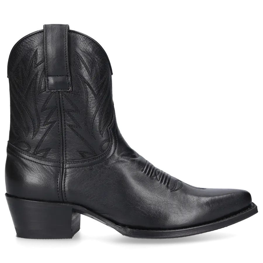 Sendra - Cowboystiefel 16971 Kalbsleder - schwarz