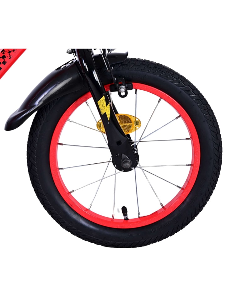Volare Kinderfahrrad Disney Cars für Jungen 14 Zoll Kinderrad in Rot Fahrrad 4 Jahre günstig kaufen onesize